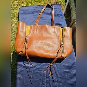Chloe Milo Brown Leather Tote Bag